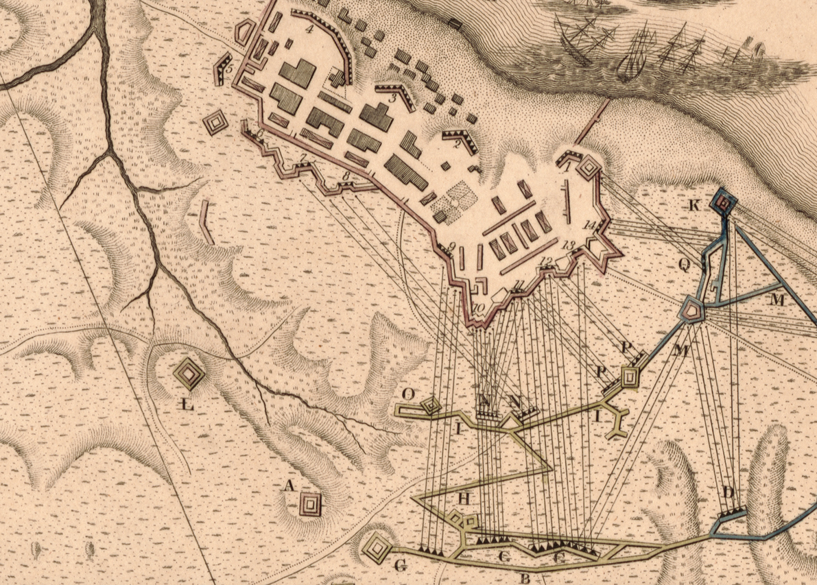 Battle Archives Map Yorktown, Virginia (1781) #4