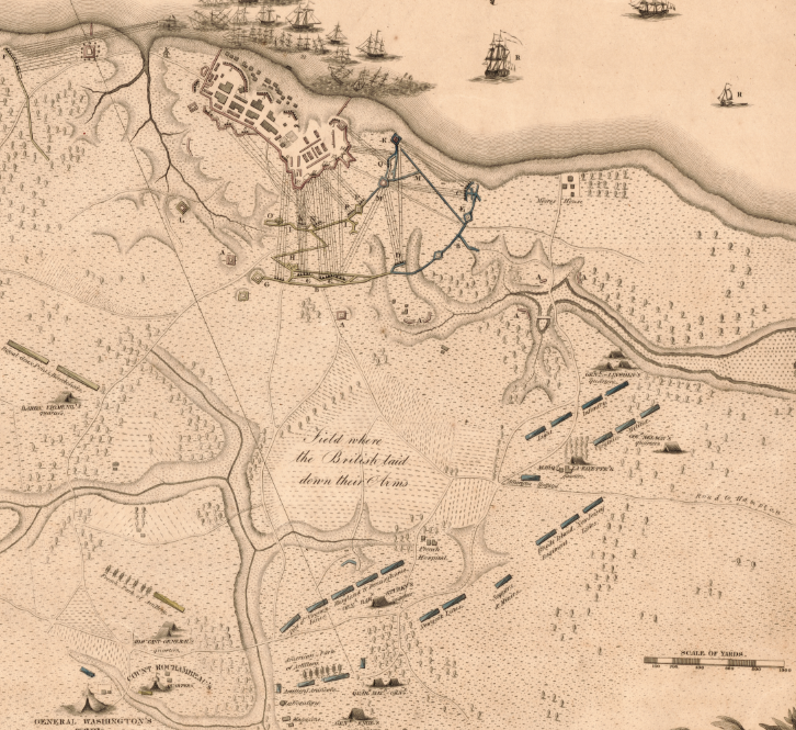 Battle Archives Map Yorktown, Virginia (1781) #4