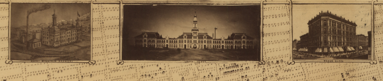 Denver, Colorado - 1881 Bird's Eye View Map