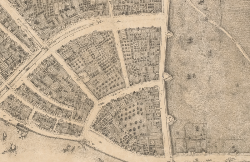 New York City - 1660 New Amsterdam Colonial Map