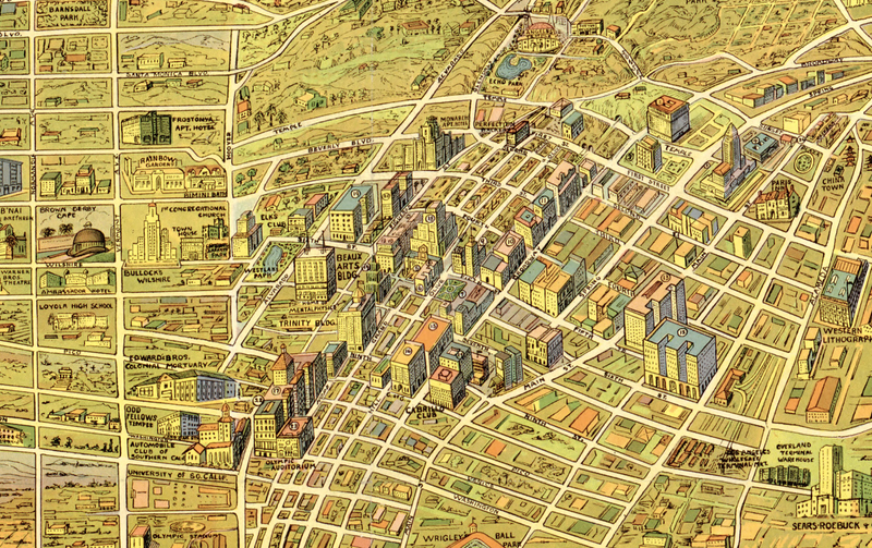 Los Angeles, California - 1932 "The Wonder City of America" Map