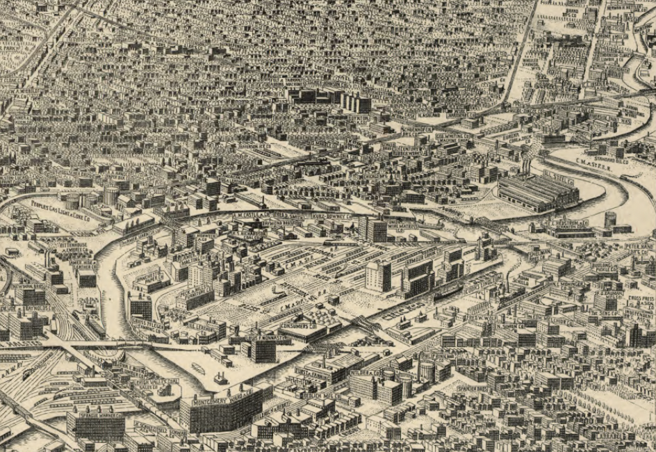 Chicago, Illinois - 1916 Central Business Section