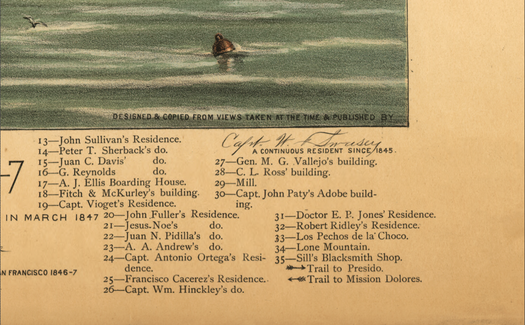 San Francisco, California - 1846-47 View (Before the Gold Rush)