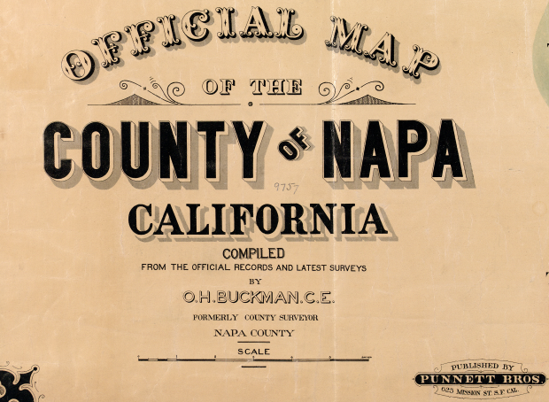 Napa County, California - 1895 Official Map