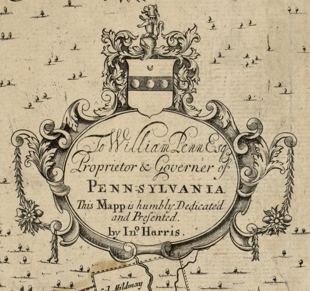 Philadelphia, Pennsylvania - 1687 Colonial Map