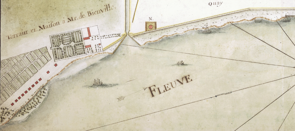 New Orleans, Louisiana – 1725 Colonial City Plan