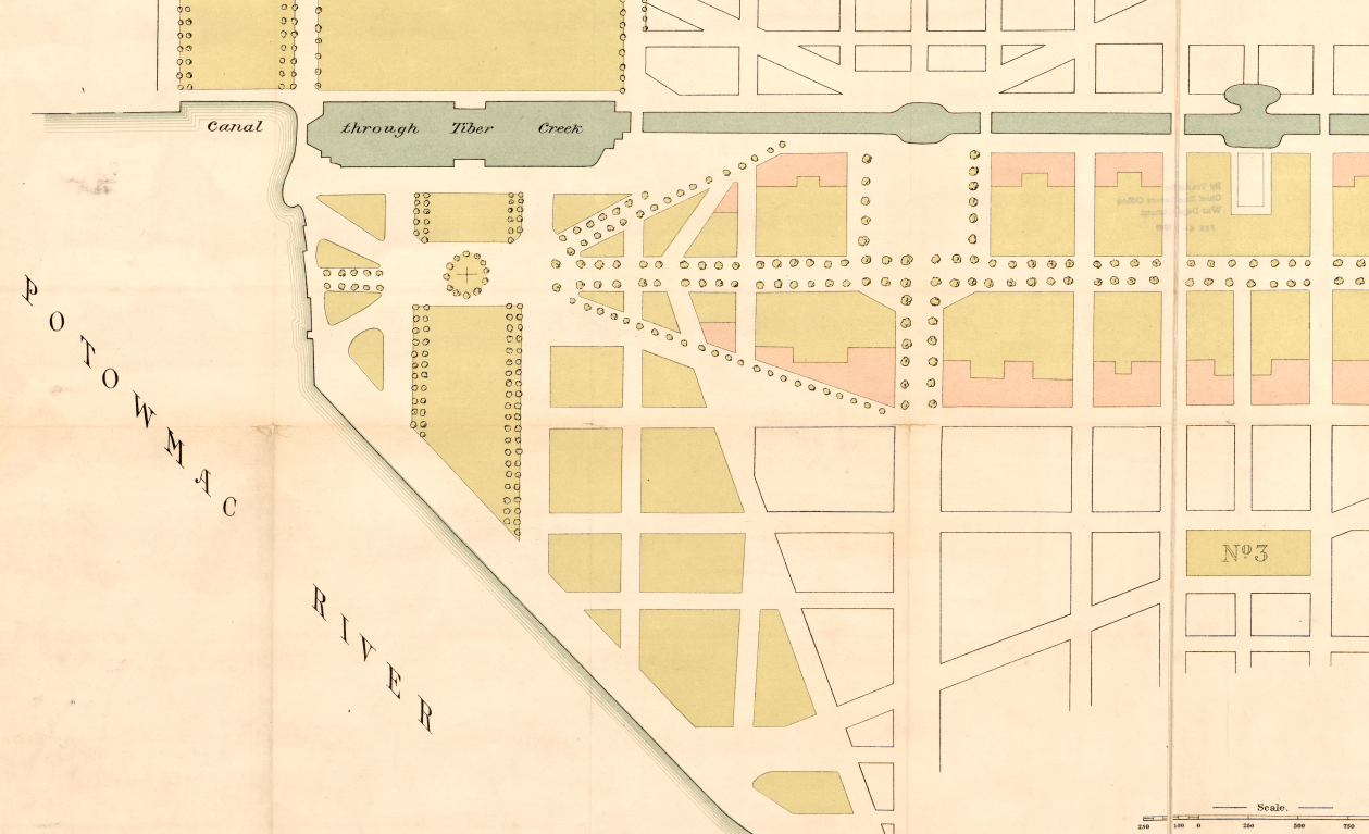 Washington, D.C. – L’Enfant’s Original Mall Plan (1791)