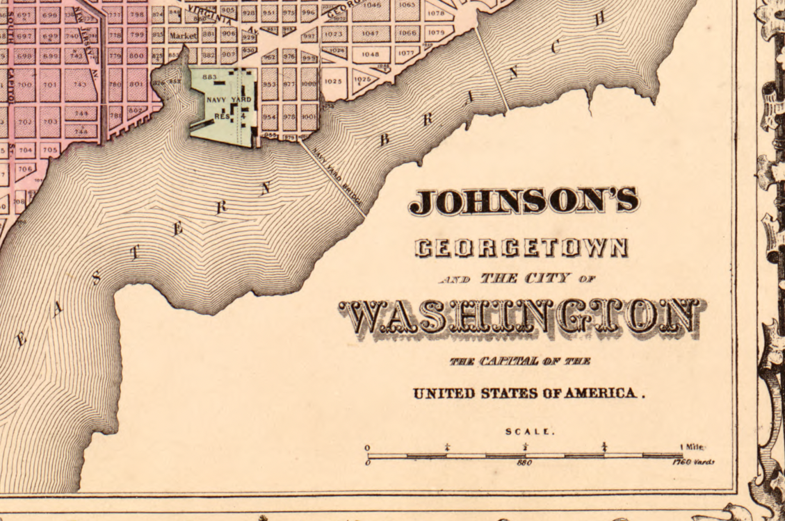 Washington City and Georgetown – Civil War–Era Ward Map