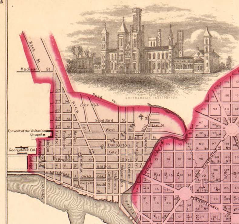 Washington City and Georgetown – Civil War–Era Ward Map