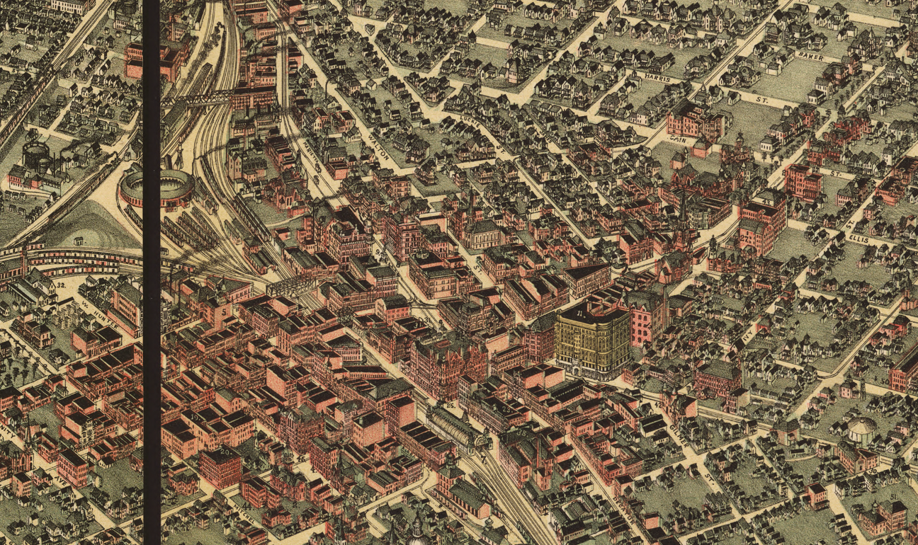 Atlanta, Georgia – 1892 City Map