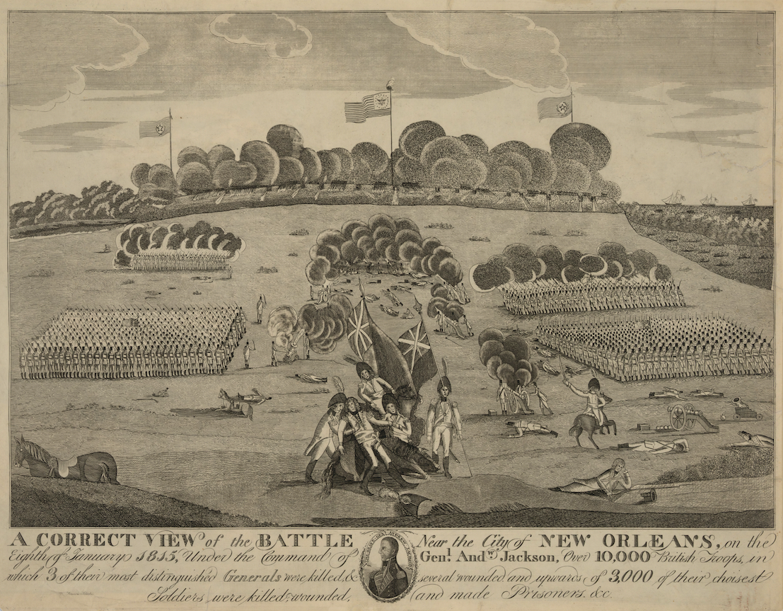 Battle of New Orleans – 1815 Battle Illustration Map
