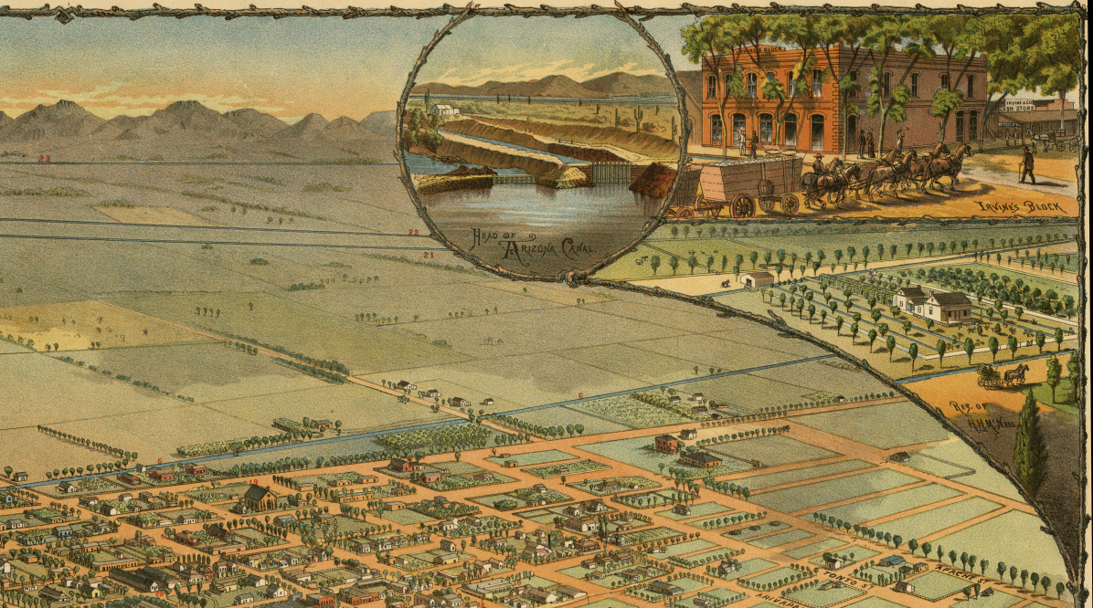 Phoenix, Arizona – 1885 Bird’s-Eye View