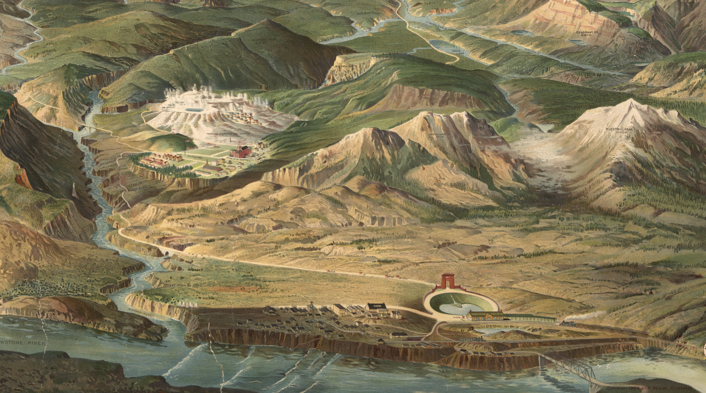 Yellowstone National Park – 1904 Aerial View