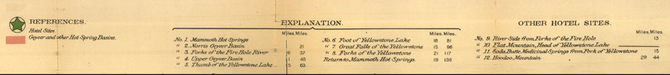 Yellowstone National Park – 1881 Map of the Yellowstone National Park