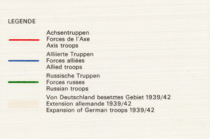Battle Archives Map 28x20 European Theater of Operations 1939-1945