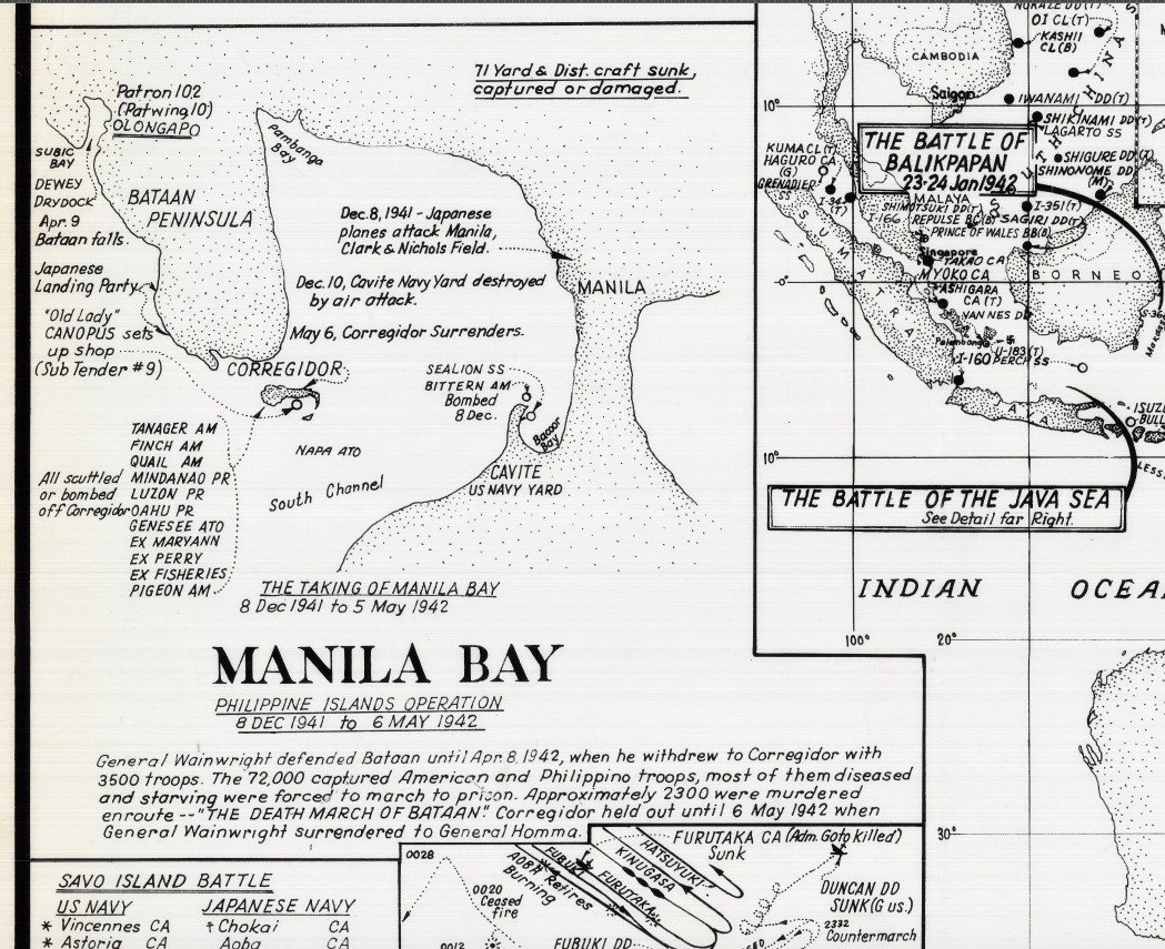 Battle Archives Map 30x27.9 Pacific Theater of Operations #1