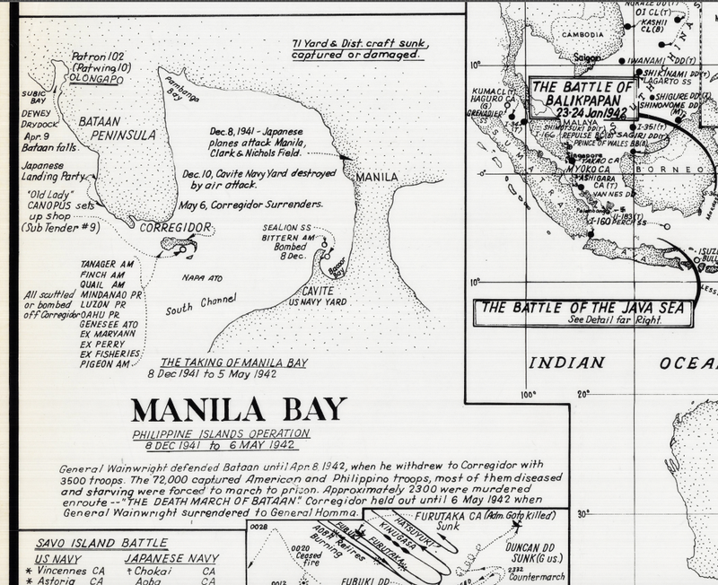 Battle Archives Map 30x27.9 Pacific Theater of Operations #1
