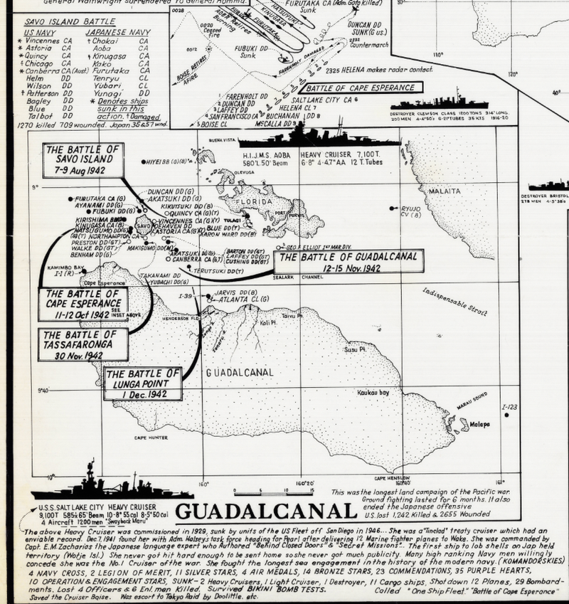 Battle Archives Map 30x27.9 Pacific Theater of Operations #1
