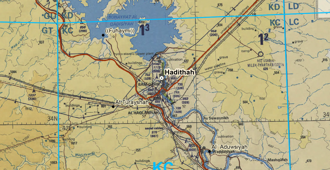 Al Anbar Province, Iraq Topographical Map