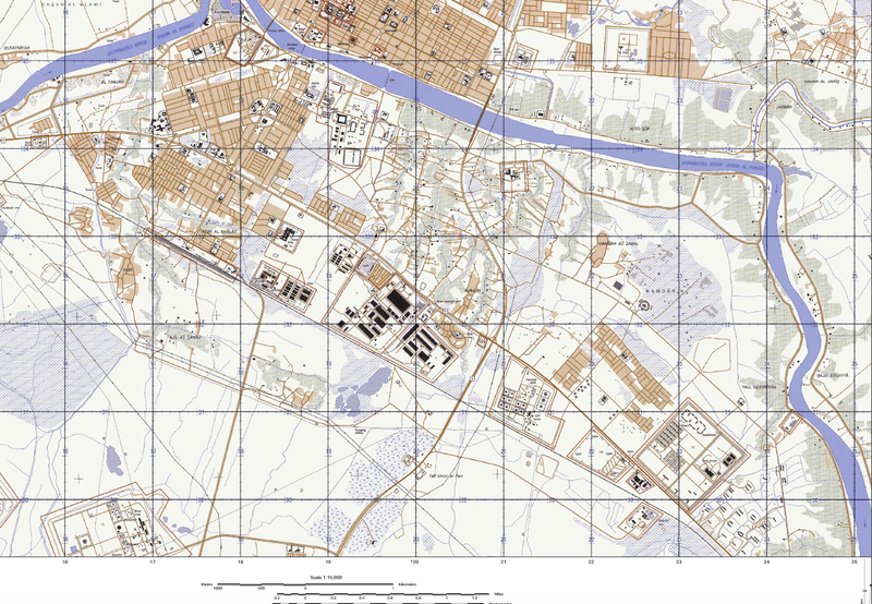 Battle Archives Map An Nasiriyah, Iraq