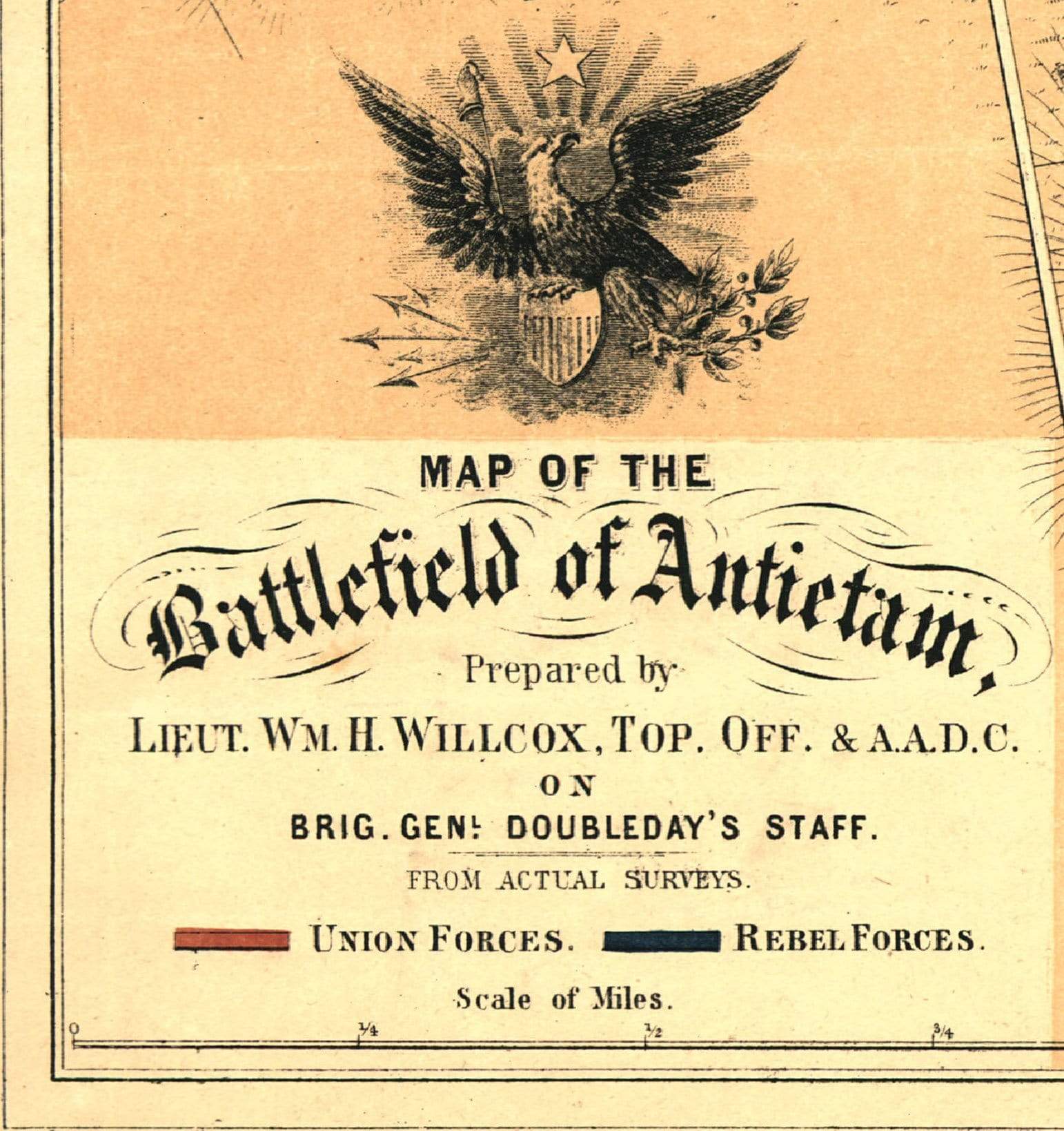 Battle Archives Map Antietam #1