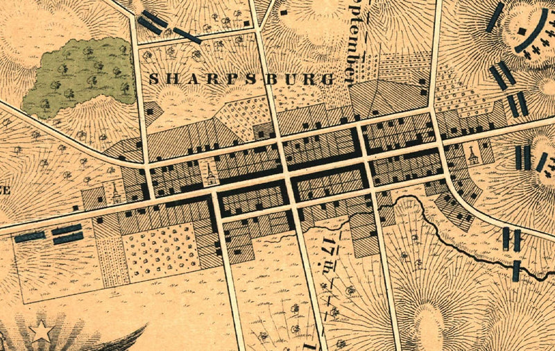 Battle Archives Map Antietam #1