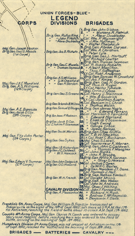 Battle Archives Map Antietam #2