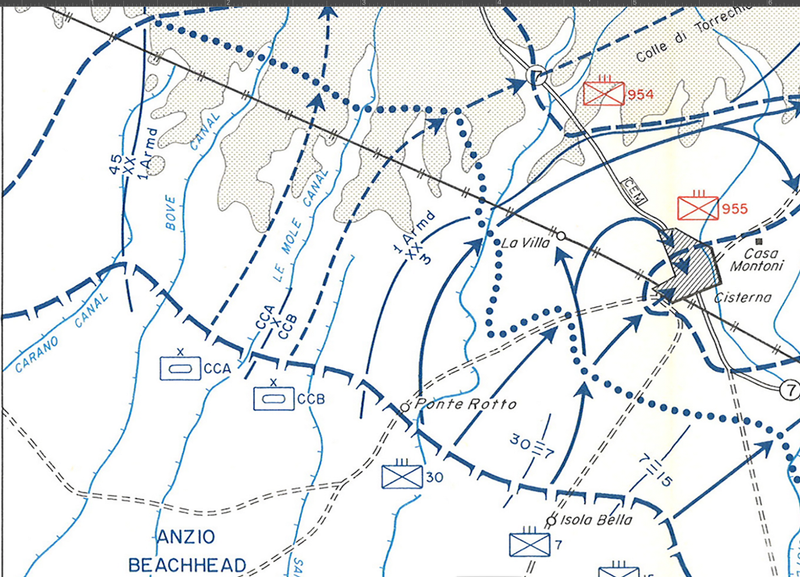 Battle Archives Map Anzio Breakout Battle Map