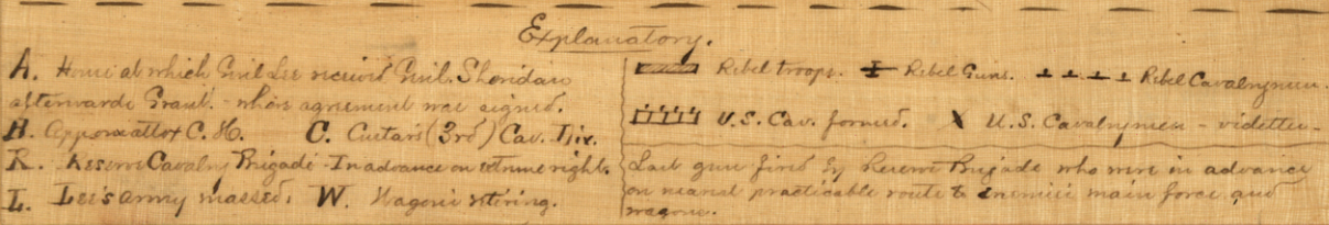 Appomattox Court House 9 April 1865 Battle Map