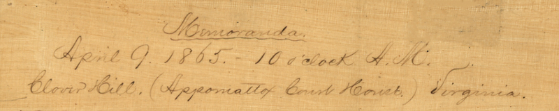 Appomattox Court House 9 April 1865 Battle Map
