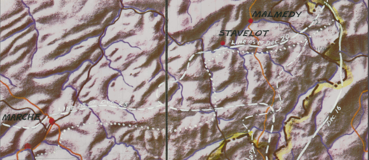 Battle Archives Map Ardennes Counteroffensive (Battle of the Bulge) #2