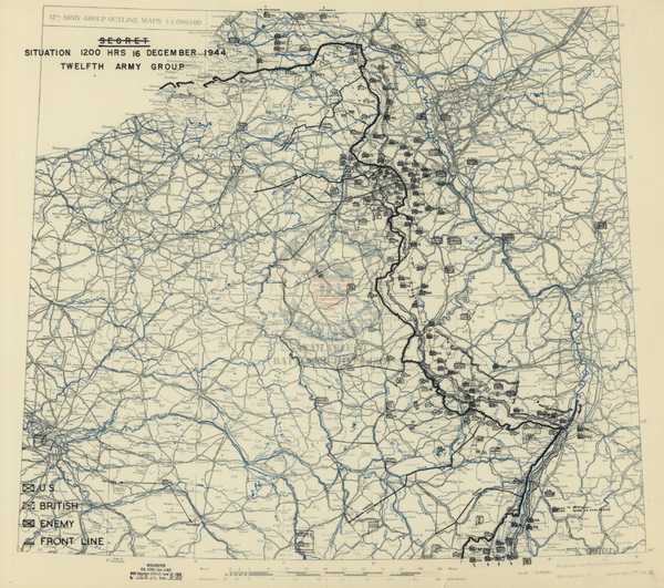Battle Archives Map Ardennes Counteroffensive (Battle of the Bulge) #3