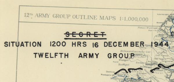 Battle Archives Map Ardennes Counteroffensive (Battle of the Bulge) #3