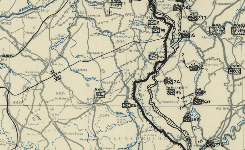 Battle Archives Map Ardennes Counteroffensive (Battle of the Bulge) #3