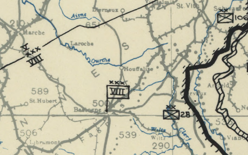 Battle Archives Map Ardennes Counteroffensive (Battle of the Bulge) #3