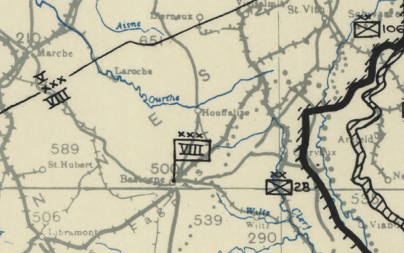 Battle Archives Map Ardennes Counteroffensive (Battle of the Bulge) #3