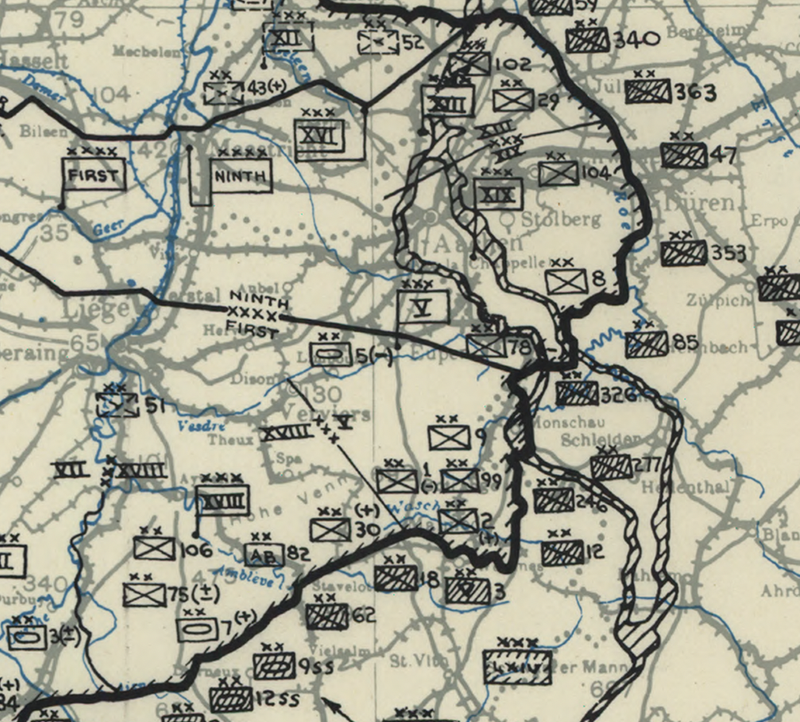 Ardennes Counteroffensive (Battle of the Bulge) 31 December Map