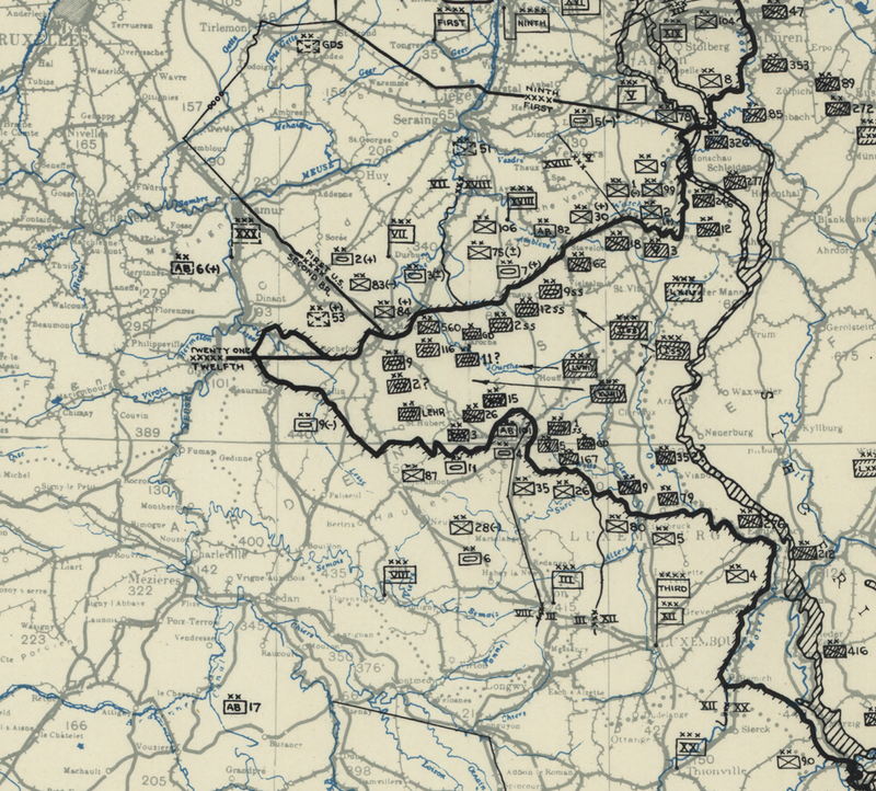 Ardennes Counteroffensive (Battle of the Bulge) 31 December Map
