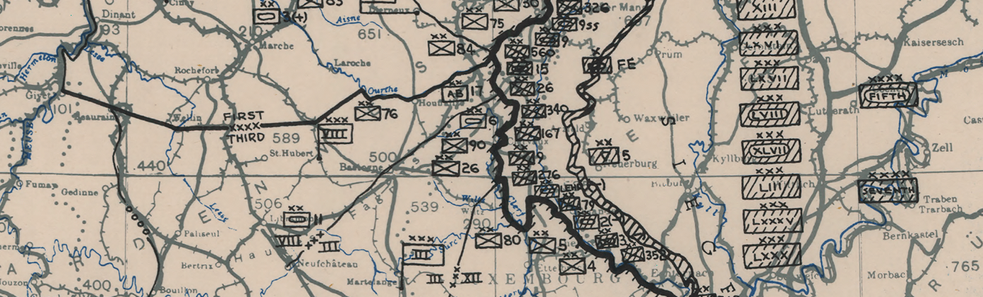 Battle Archives Map Ardennes Counteroffensive (Battle of the Bulge)