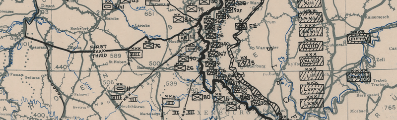 Battle Archives Map Ardennes Counteroffensive (Battle of the Bulge)