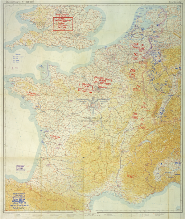 Ardennes Counteroffensive (Battle of the Bulge) German Front Lines Battle Map