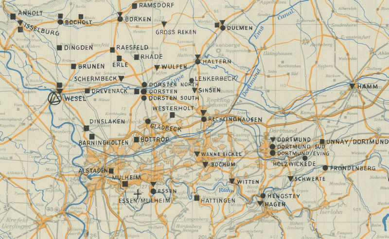 Battle Archives Map Army Air Corps #1-March 1945 Attacks