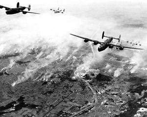 Battle Archives Map Army Air Corps #2-January 1945 Attacks of 100+ Tons