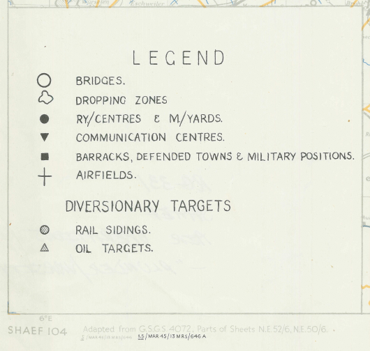 Battle Archives Map Army Air Corps #4-Attacks on 24 March 1945