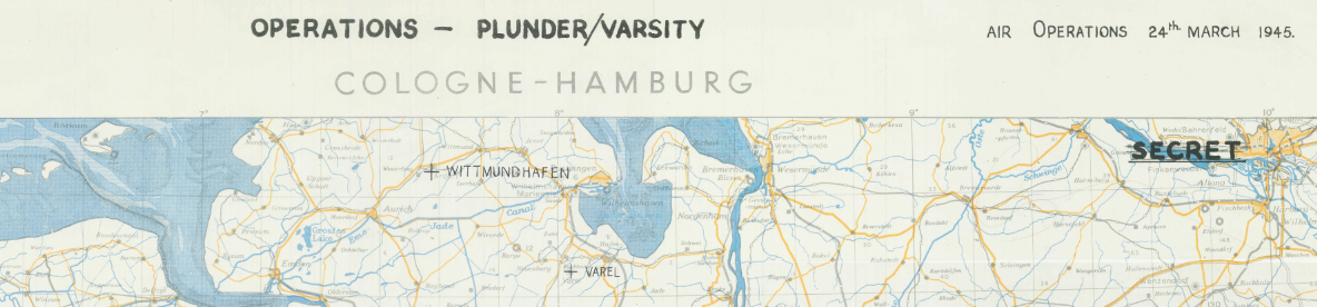 Battle Archives Map Army Air Corps #4-Attacks on 24 March 1945