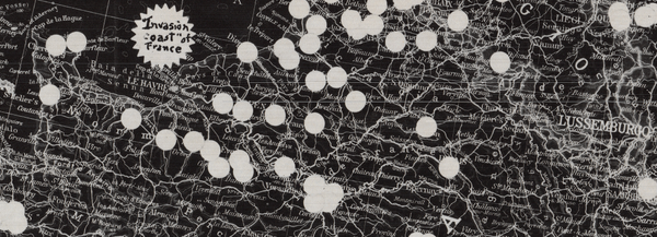 Battle Archives Map Army Air Corps #6-Western and Southern Europe Attacks