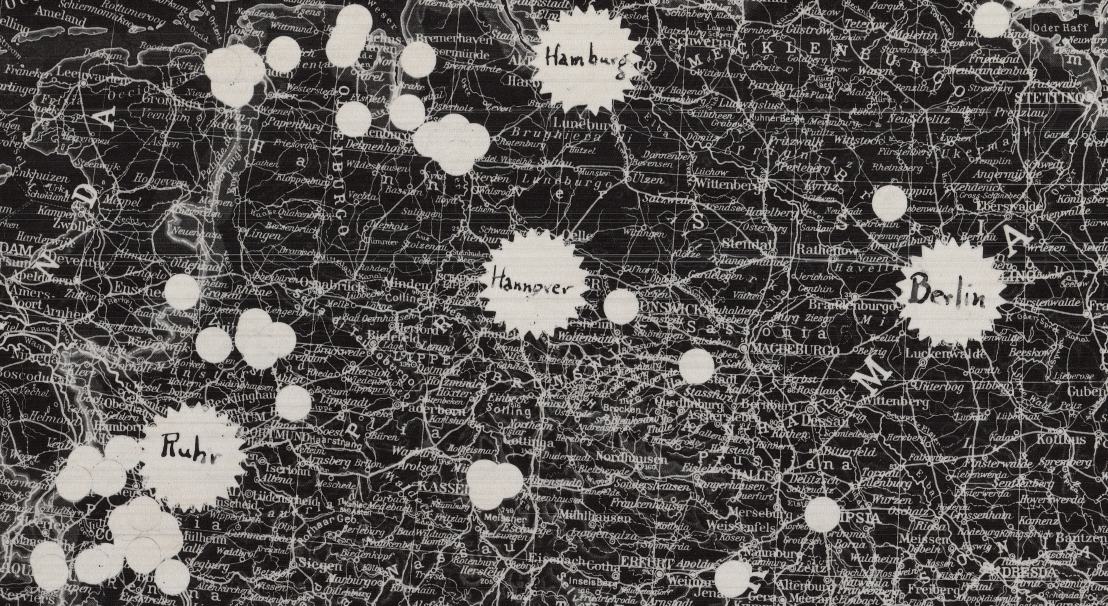 Battle Archives Map Army Air Corps #6-Western and Southern Europe Attacks
