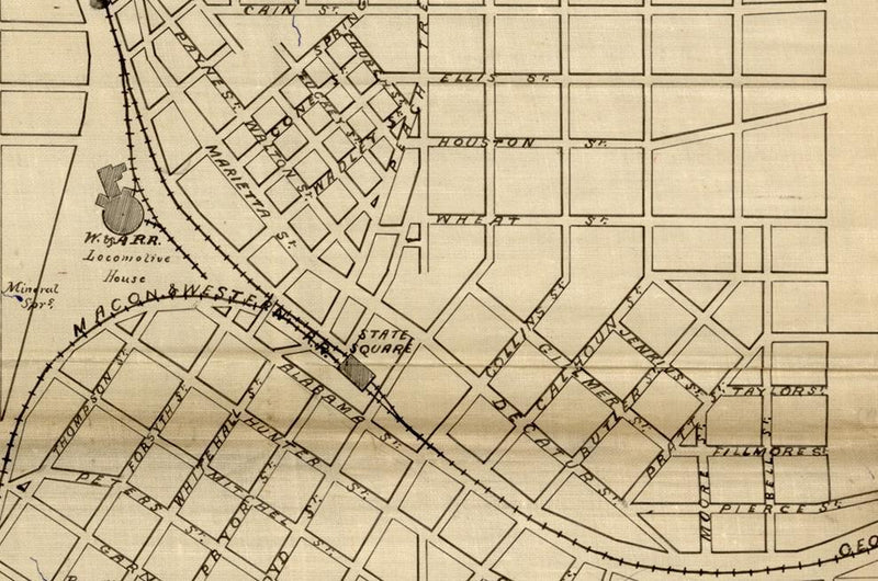 Battle Archives Map Atlanta, Georgia #1