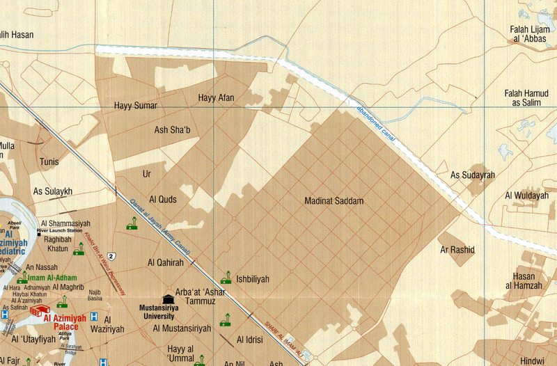 Battle Archives Map Baghdad, Iraq #2