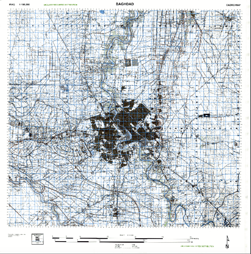 Battle Archives Map Baghdad, Iraq